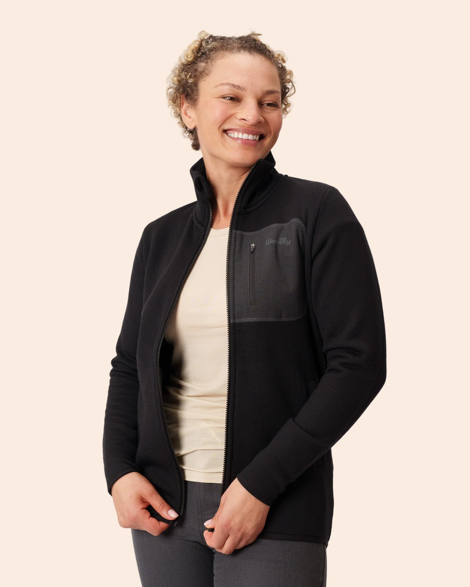 Merino Fleece Crew Zip - Image 12