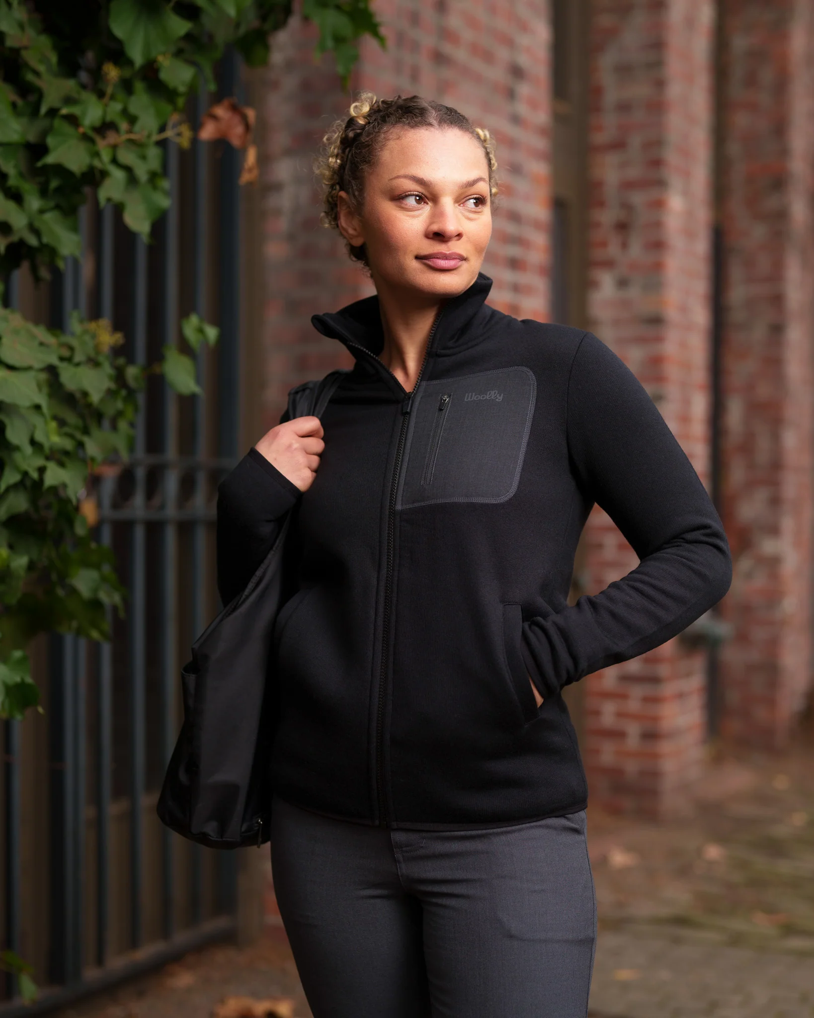 Merino Fleece Crew Zip - Image 4