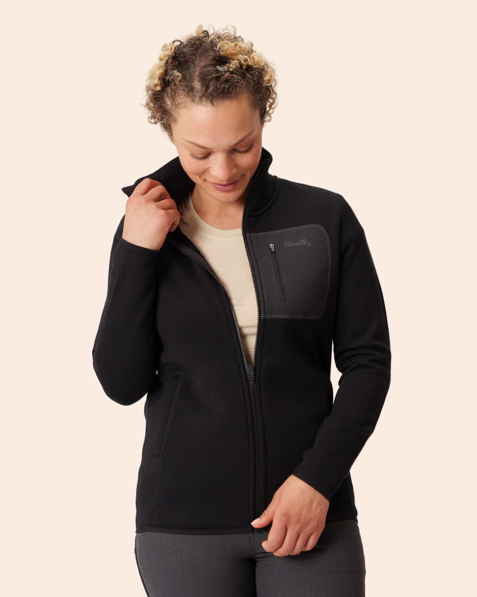 Merino Fleece Crew Zip - Image 7