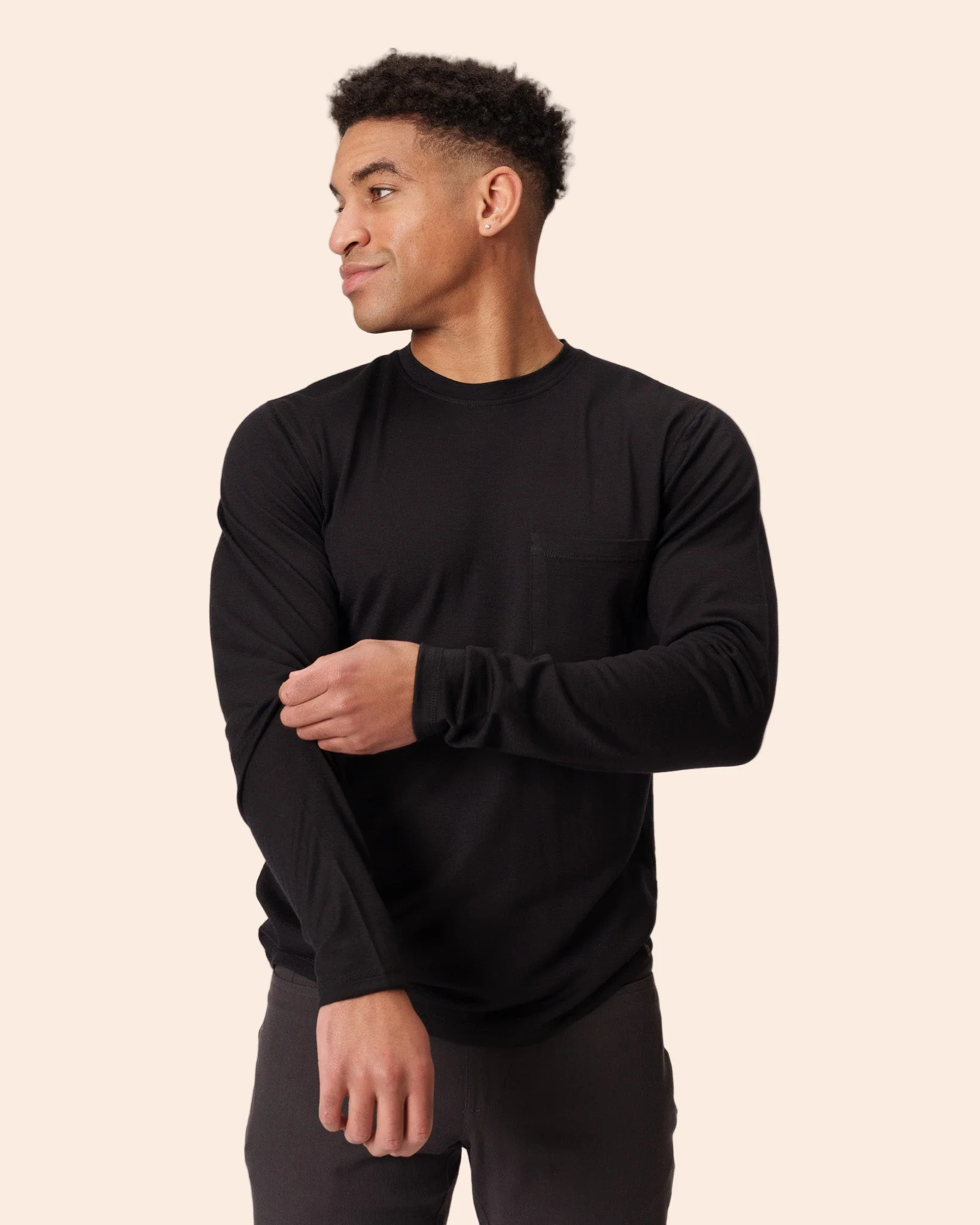 Long Sleeve Pocket Crew - Image 4