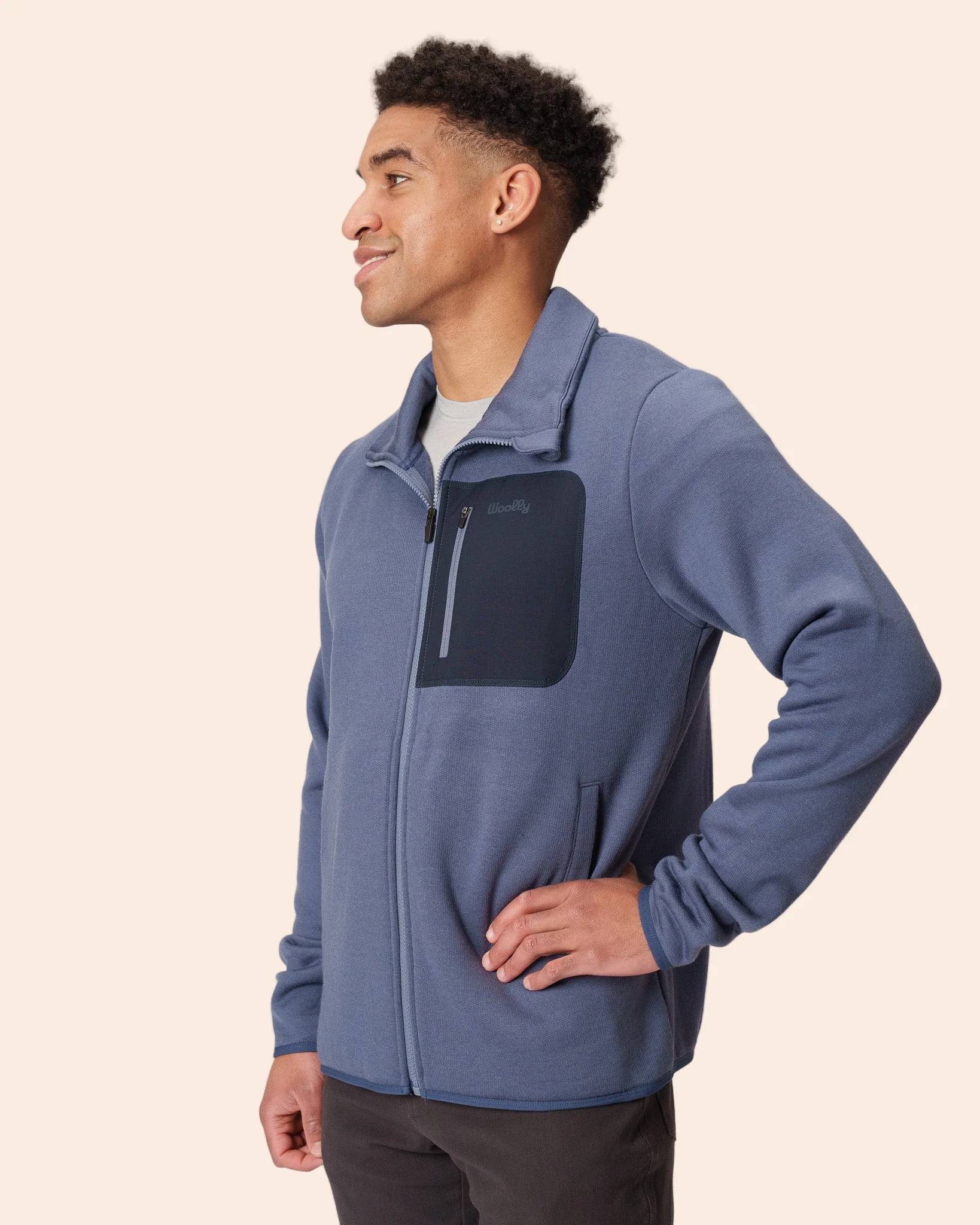 Merino Fleece Zip Crew - Image 6