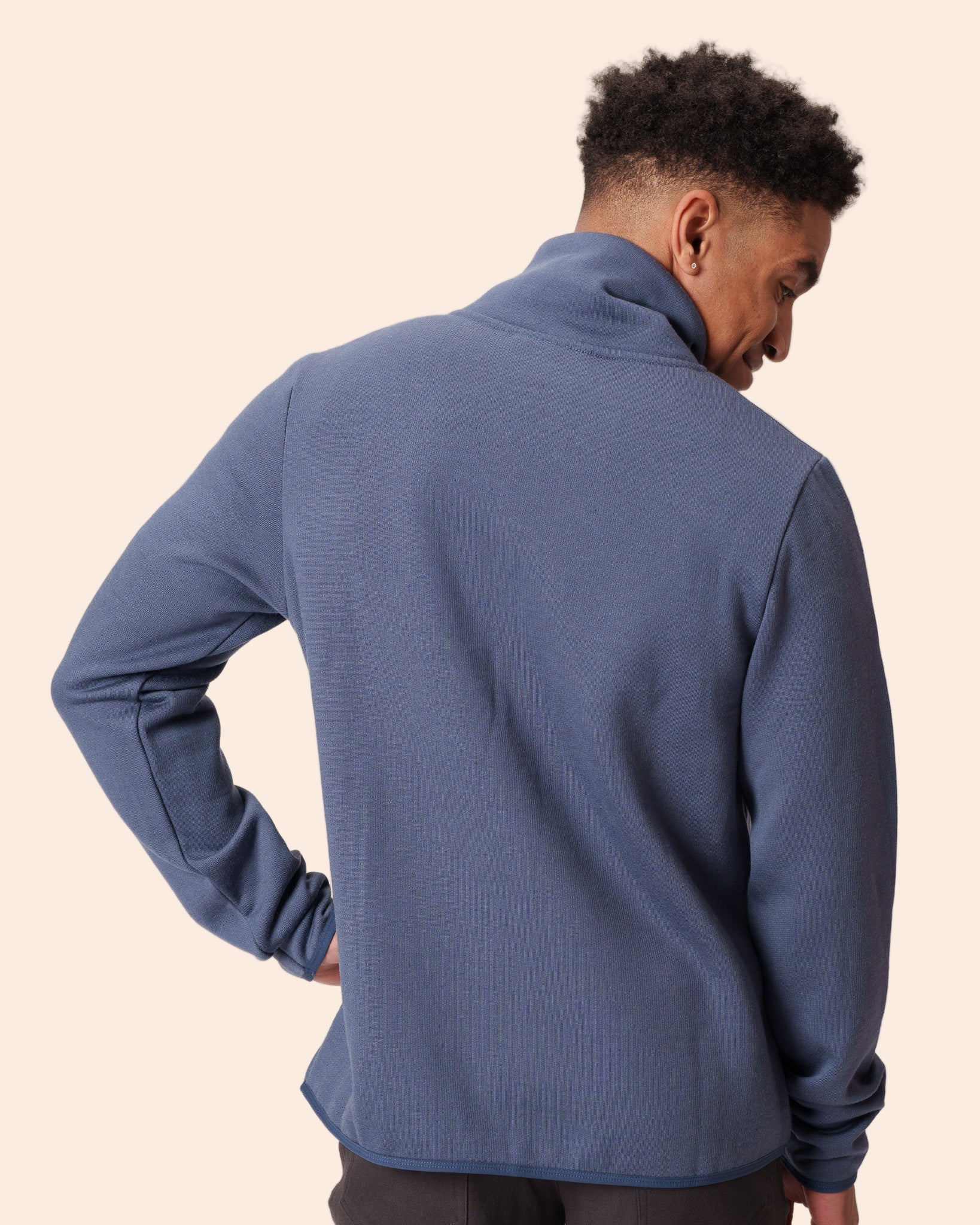 Merino Fleece Zip Crew - Image 7