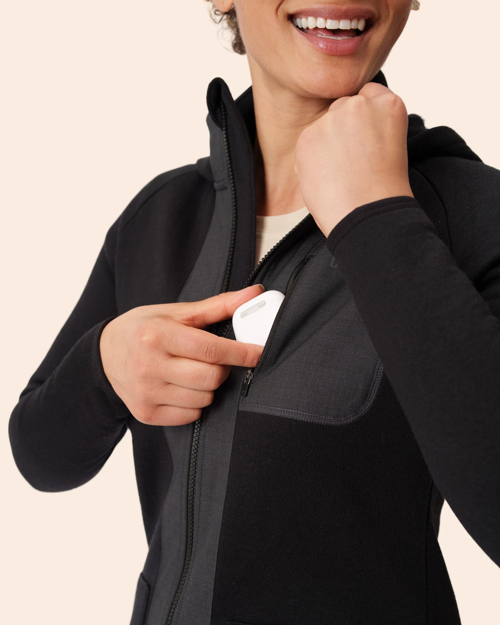 Merino Fleece Long Zip Hoodie - Image 10