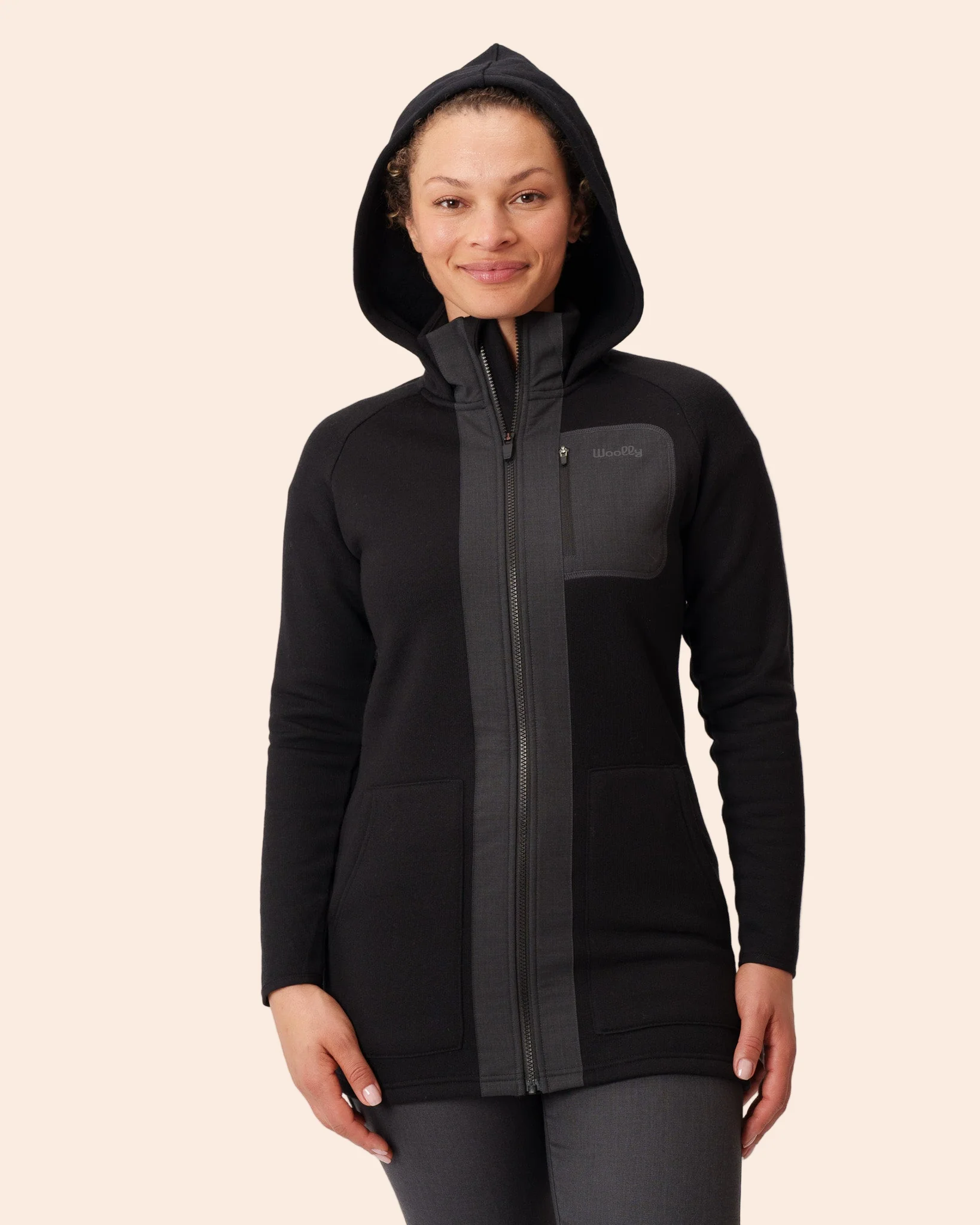 Merino Fleece Long Zip Hoodie - Image 11