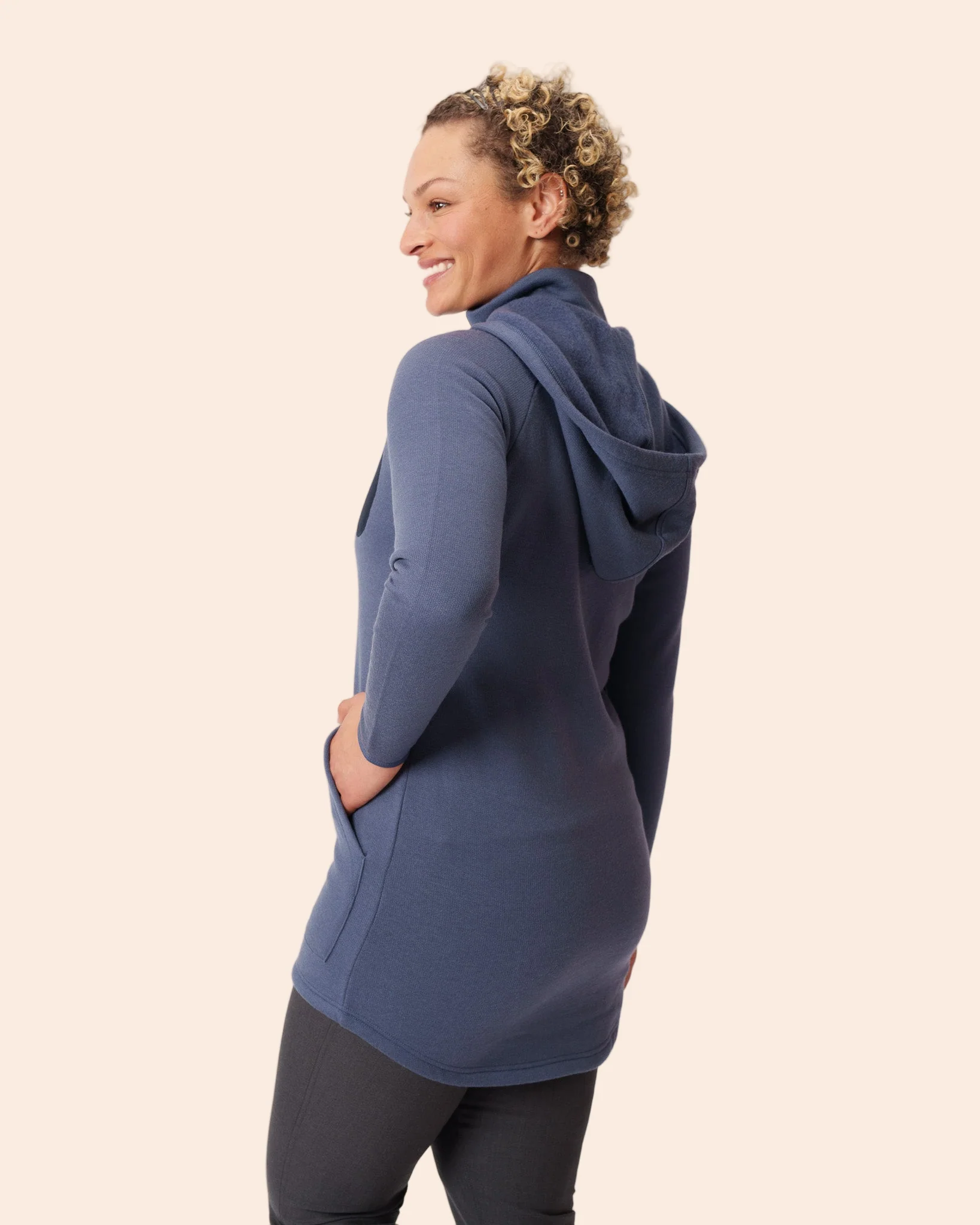 Merino Fleece Long Zip Hoodie - Image 15