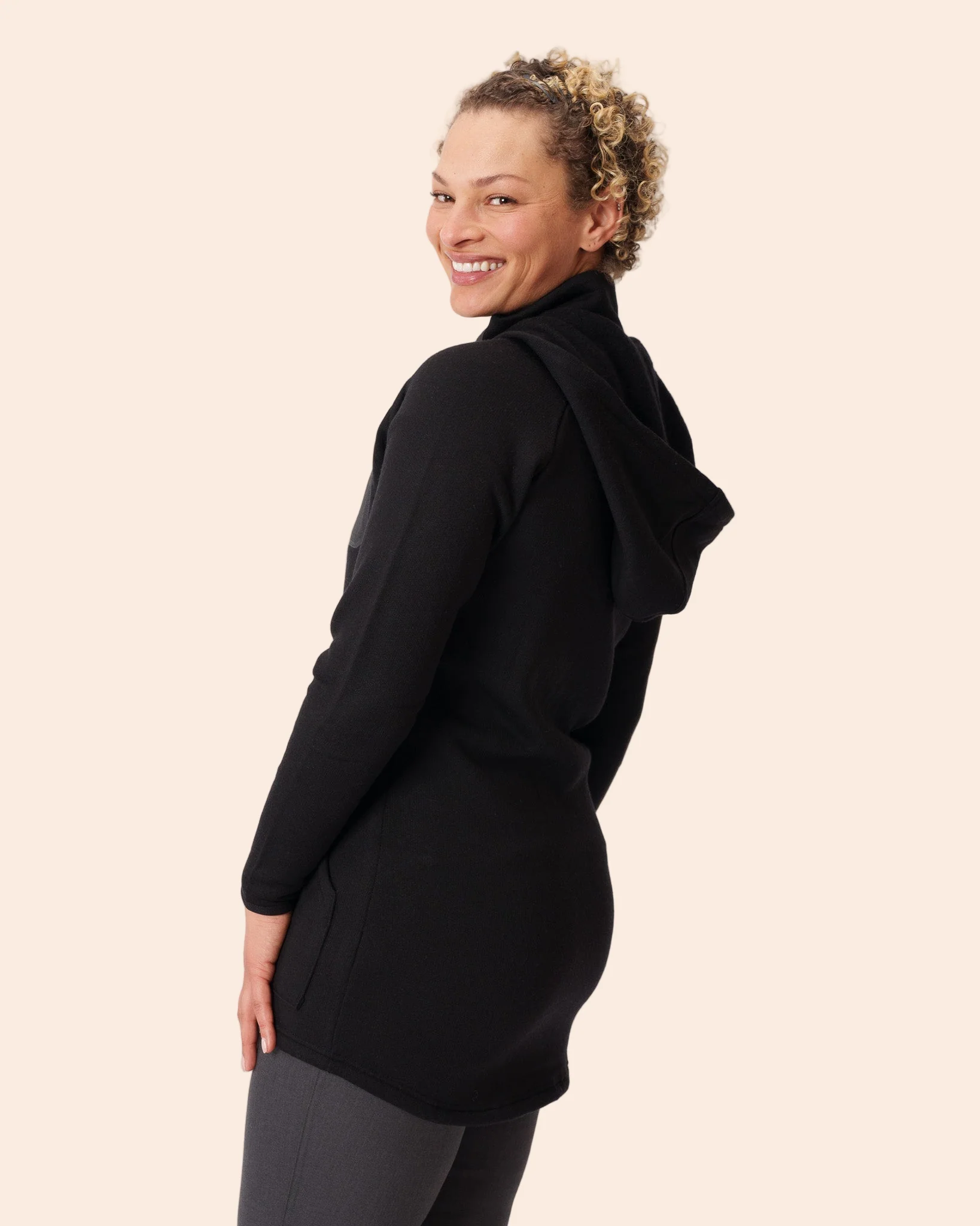 Merino Fleece Long Zip Hoodie - Image 7
